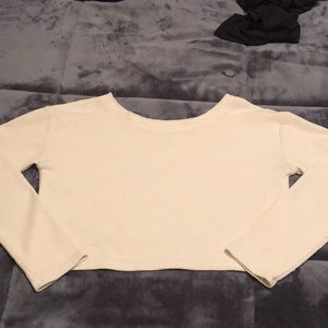 Ecoté cream color cropped shirt